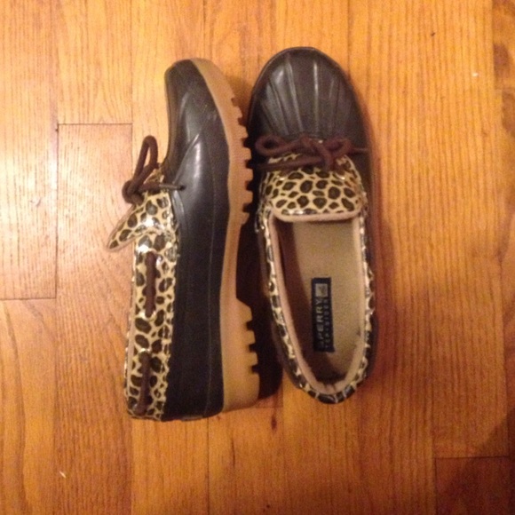 Sperry rain shoes.