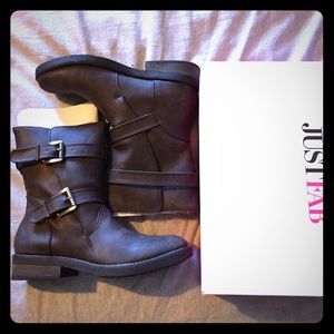 JustFab Faux Fur Lined Boots