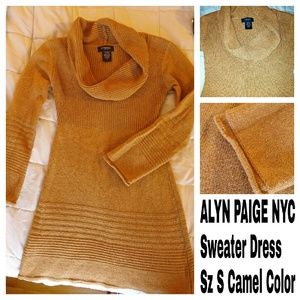 Alyn Paige NYC Cowl neck Sweater Dress - Small