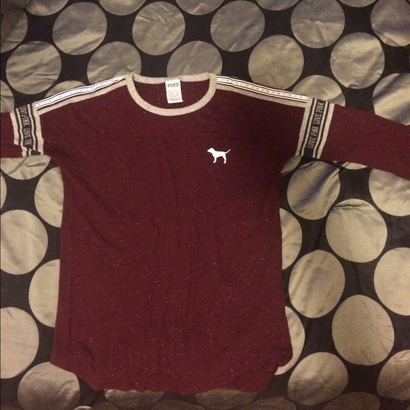 PINK Burgundy Pullover