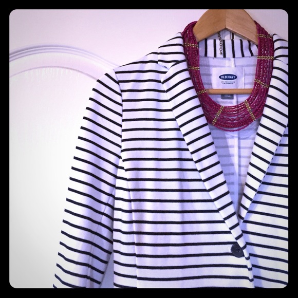 ✨sold✨ old navy striped knit blazer