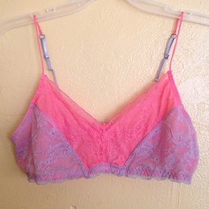 Pink and purple lace bra UO