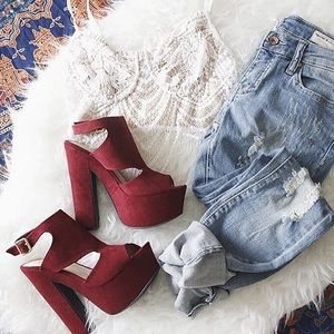Brand New Burgundy Heels