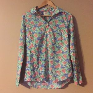 Brand new J crew dress top. Floral print, size: M.