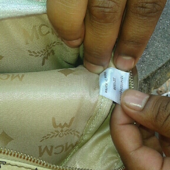 Mcm backpack beige