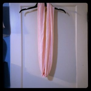 Pink infinity scarf