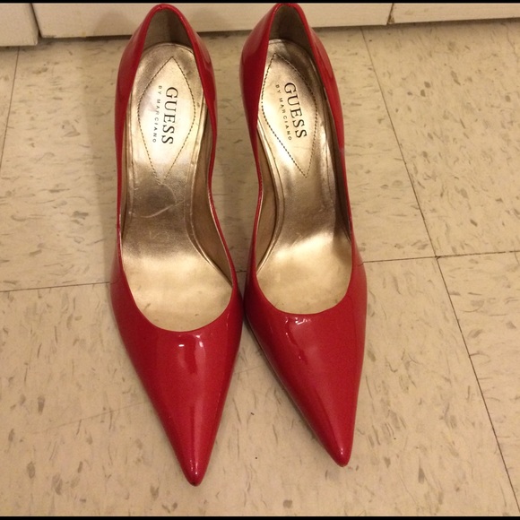 Guess red heels