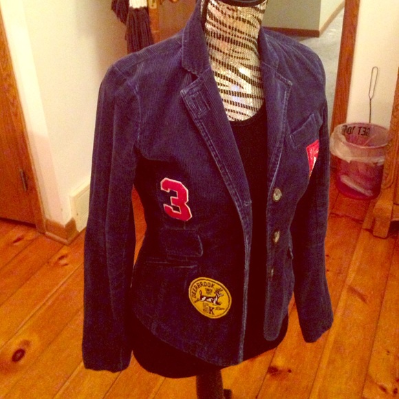 Navy blue corduroy blazer from American Eagle