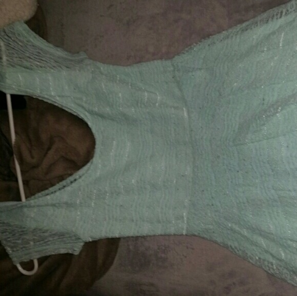 Mint green dress