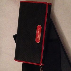 Italian red,black & white wallet Borsalino