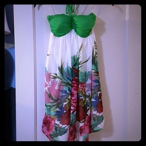 Halter floral dress