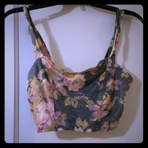 Floral crop top