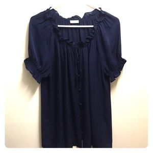 Joie button down silk top