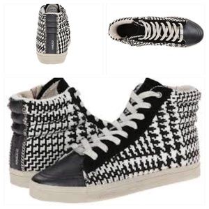Kim and Zozi High Tops Plaid Sneakers