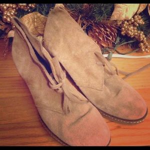 JCREW suede booties
