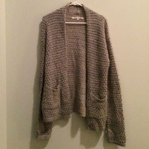 Light brown/grey chunky knit sweater