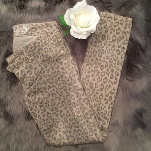 Leopard Print Skinny Jeans