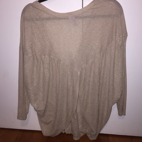 Tan and gold sweater