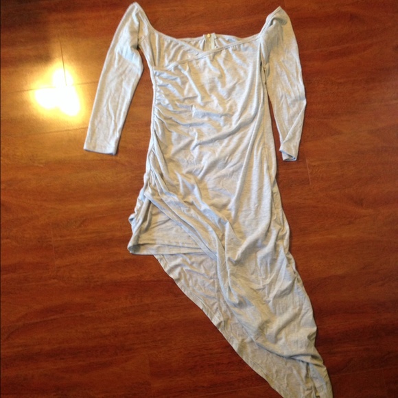 Stretchy grey "wrap dress"