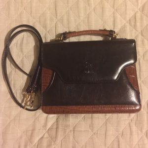 Belle rose leather handbag