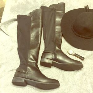Black over the knee boots