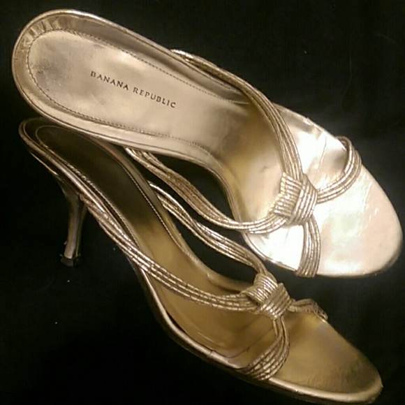 Banana Republic Gold High Heels