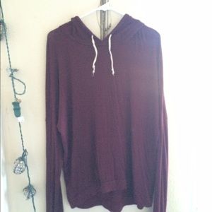 Maroon Brandy Melville Hoodie