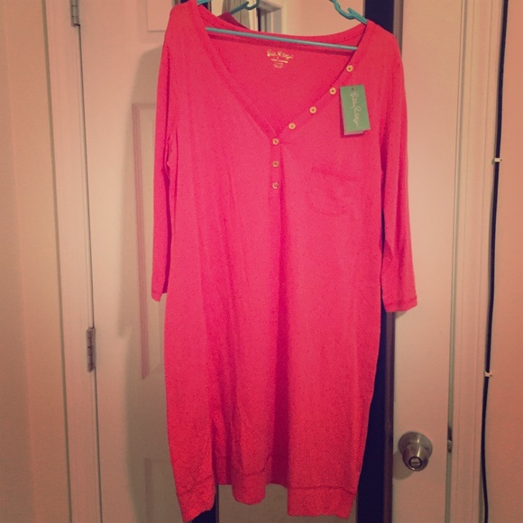 Lily Pulitzer coral palmetto