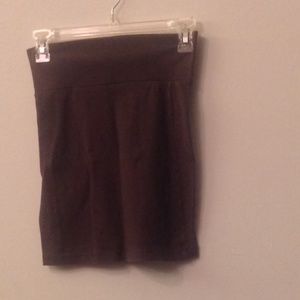 Brown mini skirt