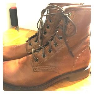 Genuine leather Frye combat boot