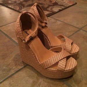 Tan Wedge Heels