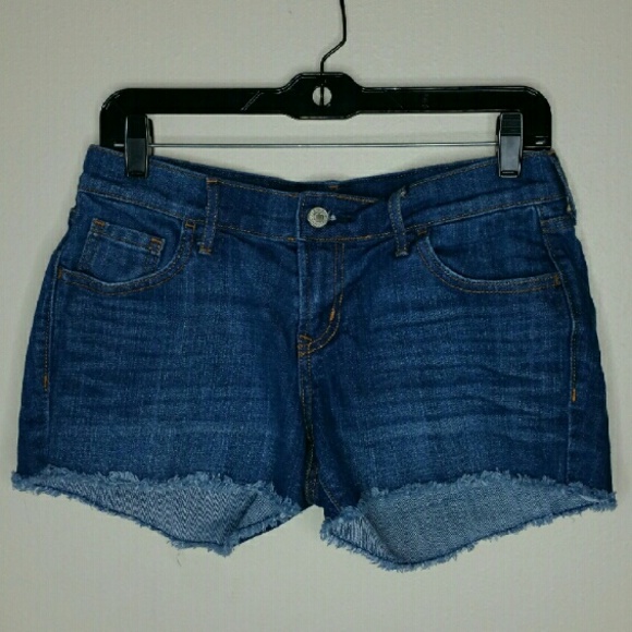CUT-OFF DENIM SHORTS - Picture 1 of 2