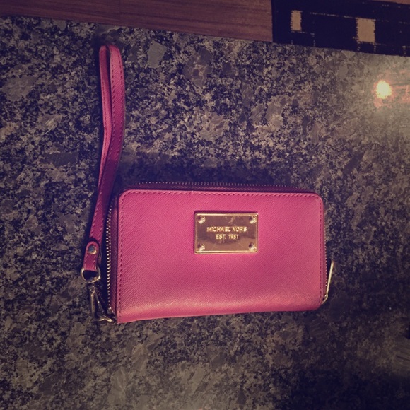 Michael Kora fuchsia wristlet!