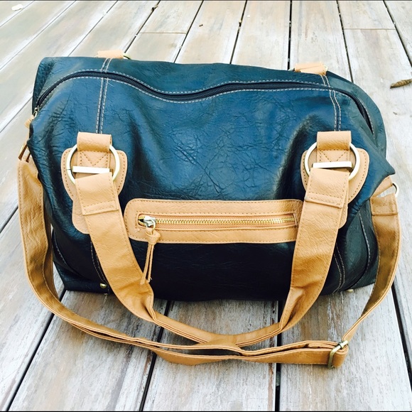 Urban Outfitters Handbags - Black & Brown Large Tote / Overnight Bag