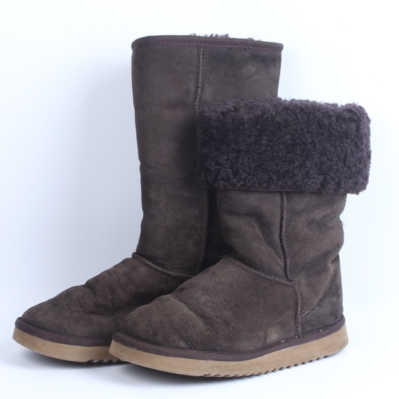 74% off Kirkland Shoes - Costco Shearling Boots - Brown Size 7 from Kalan&#39;s closet on Poshmark