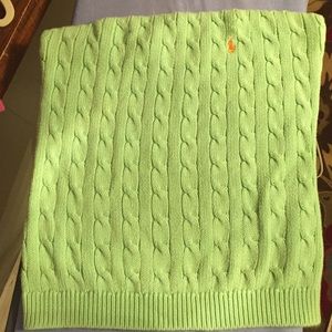 Women's Ralph Lauren sleeveless cable knit sweater