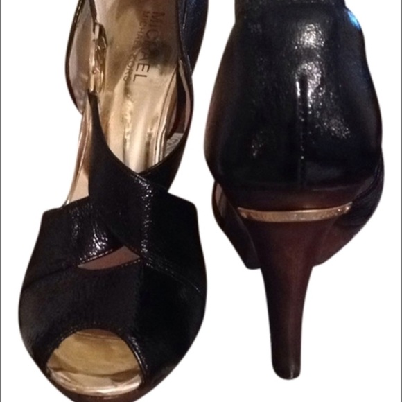 Black MK sandals
