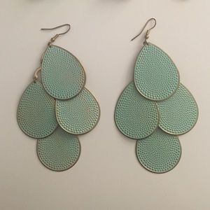 ALDO chandelier turquoise earrings