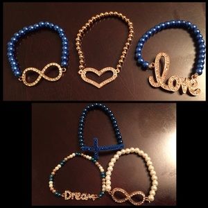 2 Sets of Beaded Bracelets