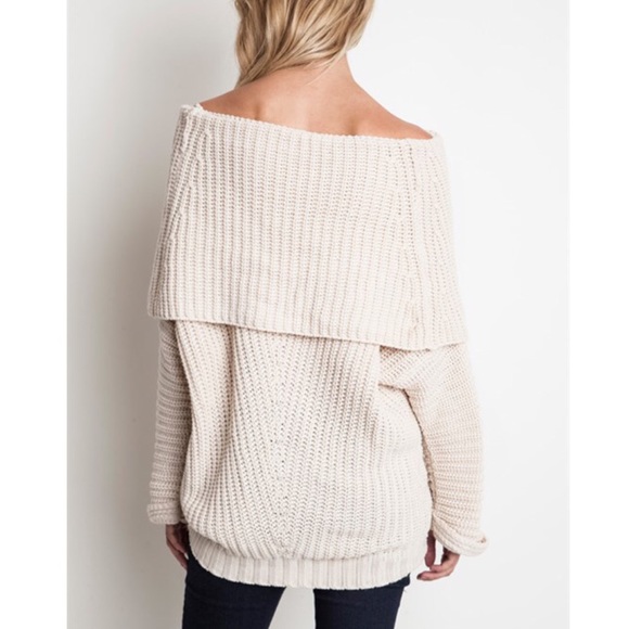 🆕SYDNEY knit off shoulder sweater top - MUAVE - Picture 2 of 4