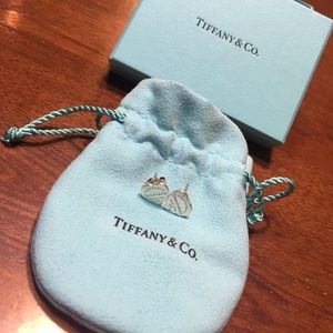 SOLD Authentic Tiffany & Co. heart stud earrings