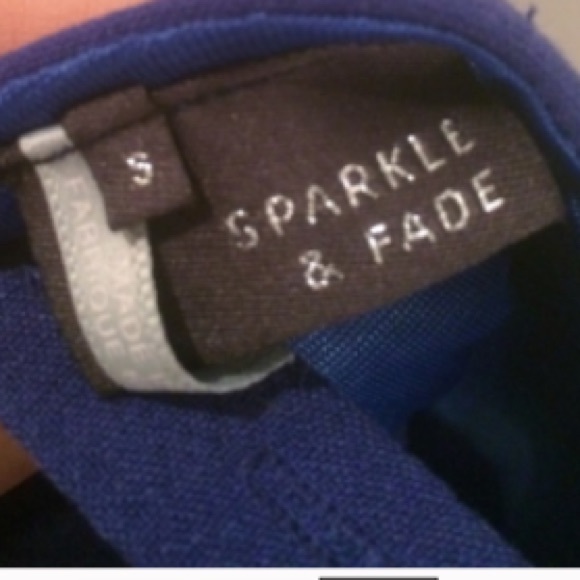 UO Sparkle & Fade Royal Blue Cut Out Dress Small - Picture 4 of 4