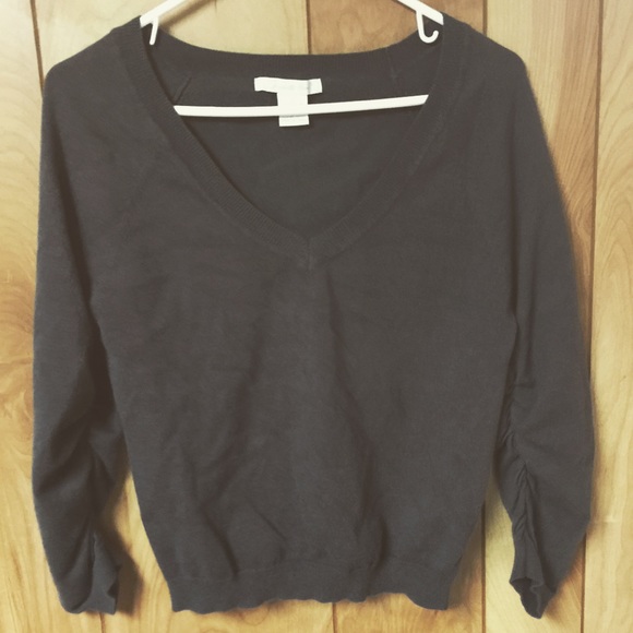 Charlotte Russe Sweaters - SOLD Grey 1/4 Sleeve Sweater
