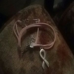 Breast cancer braclet.