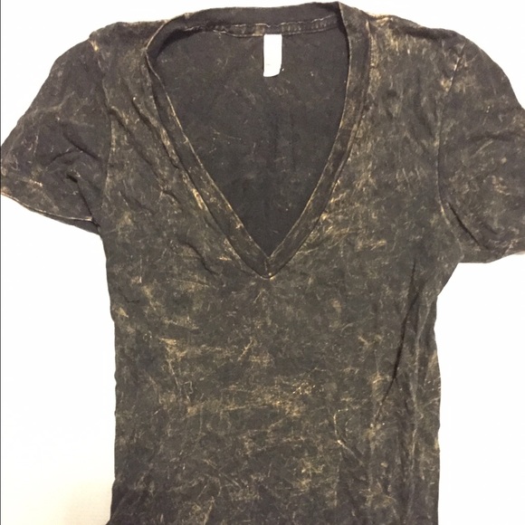 American Apparel deep v shirt