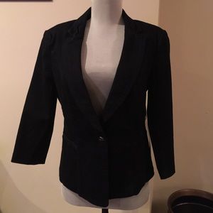 White House black market denim blazer