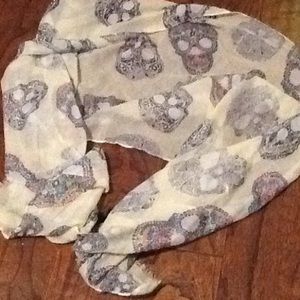 Skull printed scarf