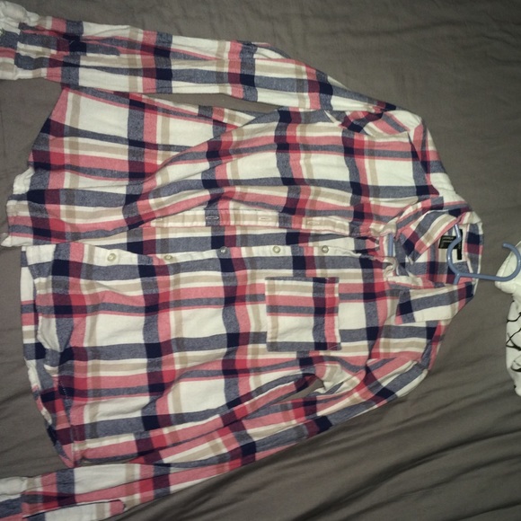 Forever 21 long sleeve button up flannel shirt - Picture 1 of 2