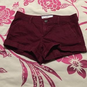Maroon Abercrombie Shorts