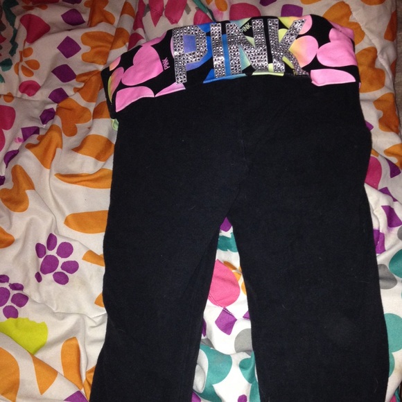 Victoria secret pink yoga capris